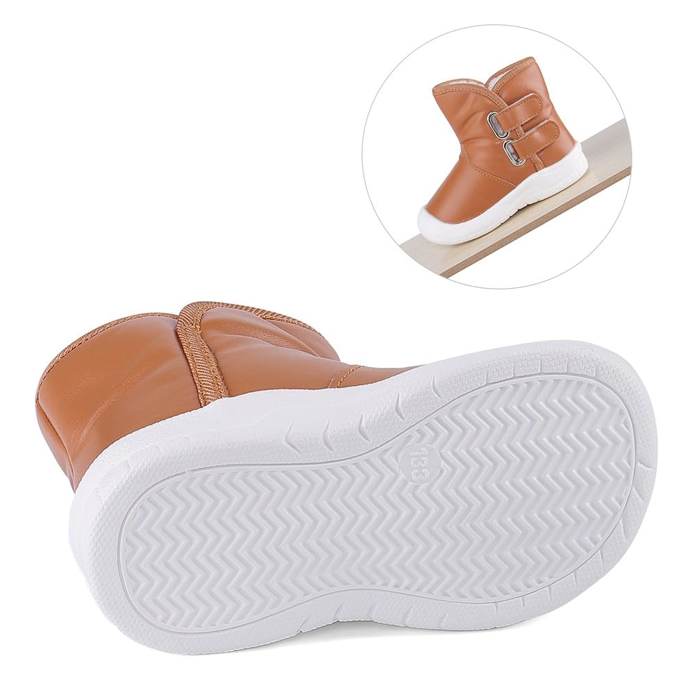 LACOFIA Botas de Nieve Impermeables para Invierno de la Suela de Goma Antideslizante para bebé niña y niño