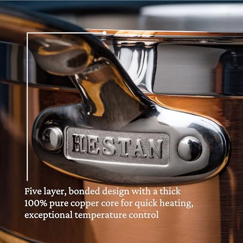 Image of Hestan - CopperBond Collection - 100% Pure Copper Sauce Pan, Induction Cooktop Compatible, 1.5 Quart