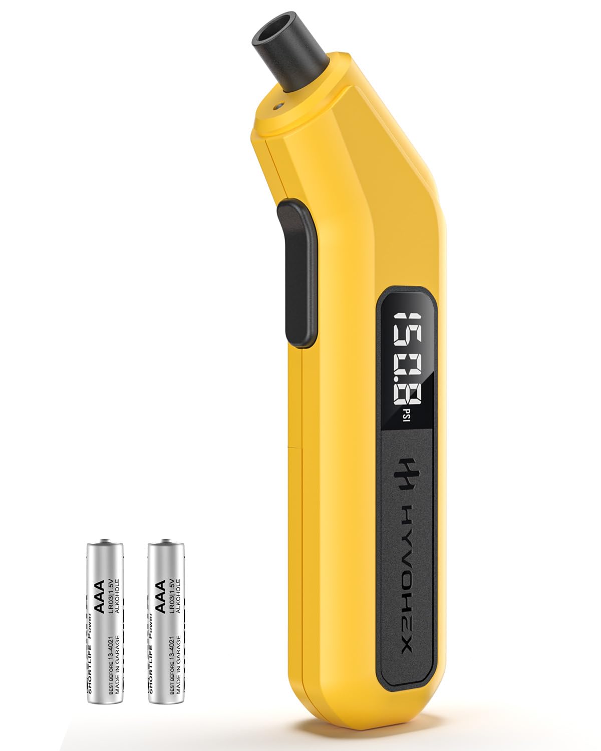 Tire Pressure Gauge Digital 200 PSI, HYVOHEX Tire Gauges for Tire Pressure with AAA Batteries, Visual LED Display Tire Gauge with Backlight, Digital Tire Gauge for Car Truck Motorcycle Bicycle