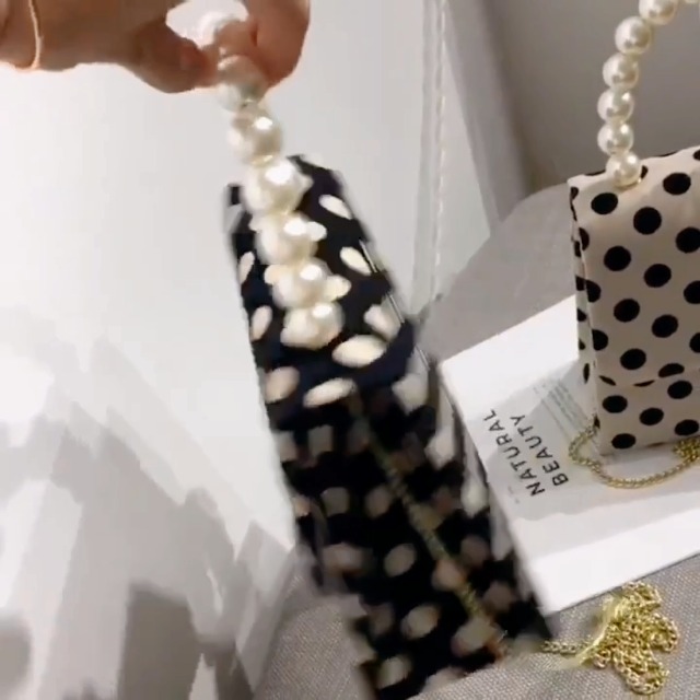 Bolso Tote con Lunares para Mujer miniatura 7