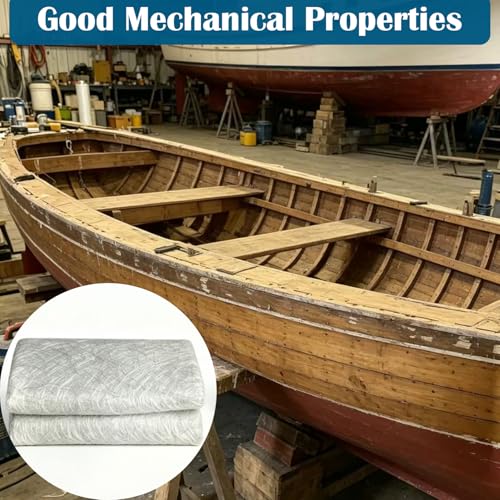 Image of Fiberglass Mat, 3.5 Yards X 41 inch Wide Fiberglass Chopped Strand Mat, Strong Repair Function- Suit for Surfaces and Reinforces Repairs
