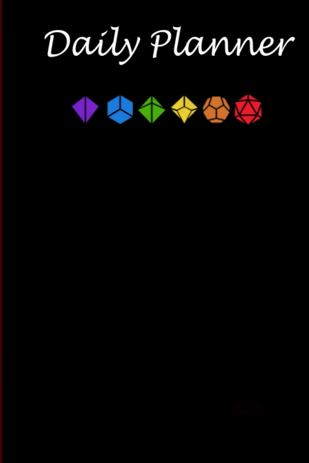 Daily Planner - DnD LGBT Prid Polyhedral Dice Set Slaying Dragons in Dungeon: Daily planner, 6x9 inch, 136 pages - Birthday gift ideas for kids men women