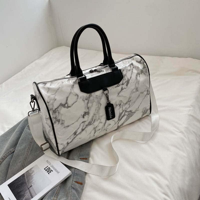 Marble gym, travel, weekender, carry on, crossbody large duffel bag, Sports tote 4 Marble gym, travel, weekender, carry on, crossbody large duffel bag, Sports tote