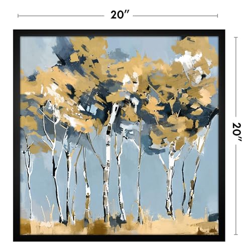 Image of Americanflat 20x20 Picture Frame with Polished Plexiglass - Streamline Collection - Thin Border Square Frame for Wall Display - Hanging Hardware Included - Black
