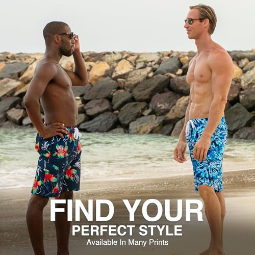 Image of Kanu Surf Men's Big Viper Extended Size Stripe Swim Trunk