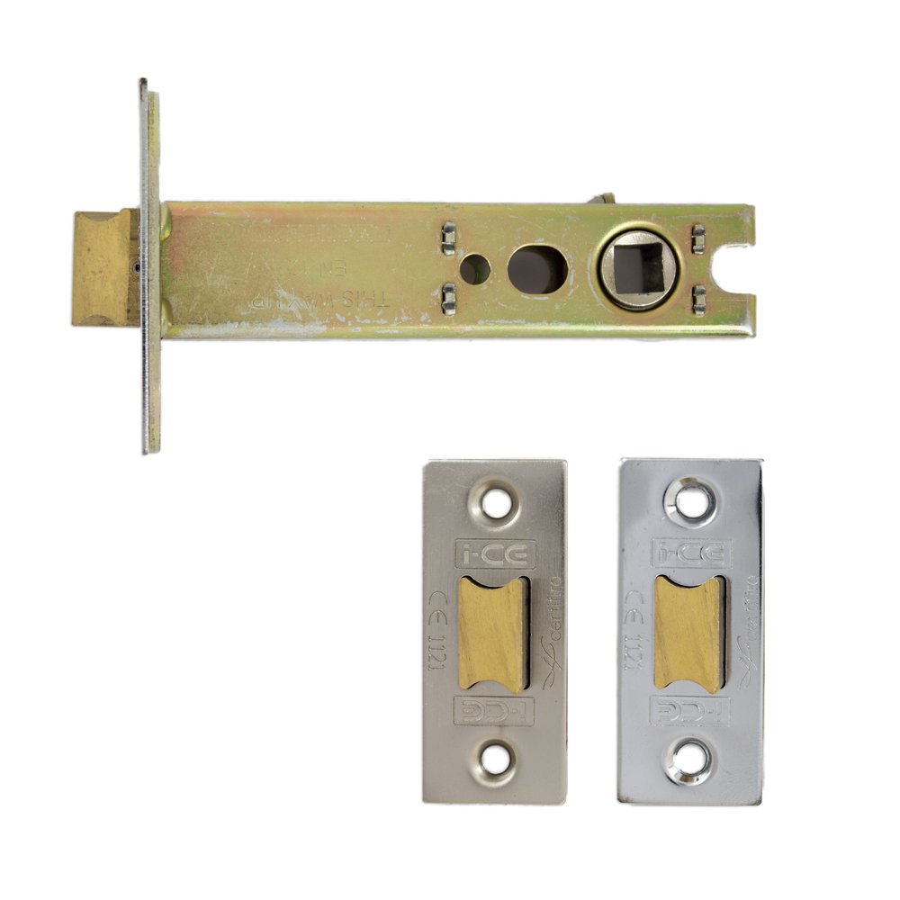 I-Ce Locking Systems Nickel /Satin Architectural Tubular Latch Ce Fire Rated 100Mm