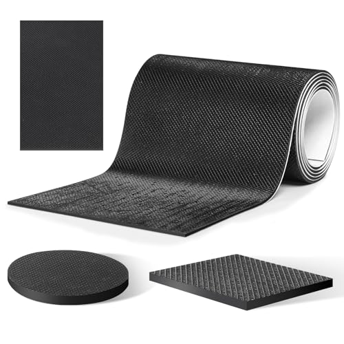 CHUNZEXI Non Slip Furniture Pads Self Adhesive Rubber Pads with Anti Skid Stickers Cuttable Rubber Sheet for Furniture and Appliances (4 40)