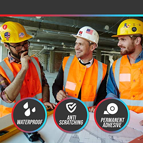 100 Hard Hat Stickers, Tool Box, Hood, Thermos, Helmet Decals, 100% Vinyl And Waterproof! Funny Stickers For Adults, Mechanics, Electricians, Union, Oilfield, Military, Construction, Welders #TOP6