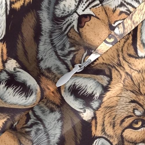 Fundas de cojín de terciopelo de tigres y zorros decorativas 50x50 5