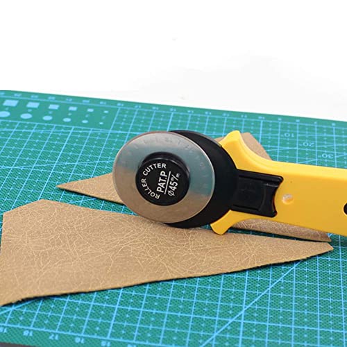 Image of KRAFTMASTERS Craft Present 45mm Standard Rotary Cutter Easy Fabric Cutting Scrapbooking Comfortable Handle for Right and Left Handed Cutting Tool Quilting Crafting Sewing