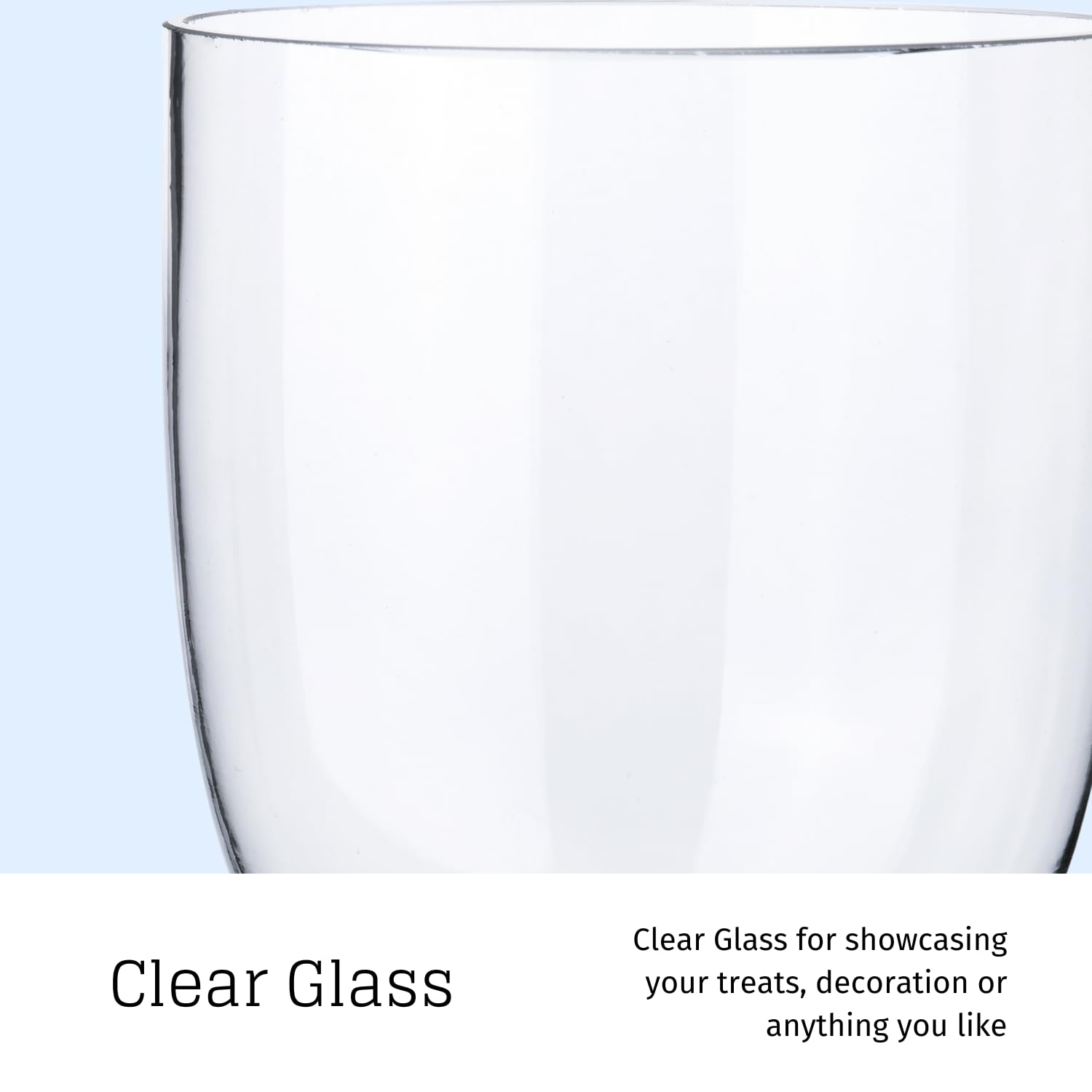 Diamond Star Juego de 3 tarros de cristal transparente con boca ancha para guardar dulces, dulces, dulces, dulces, buffet, elegantes recipientes de cocina
