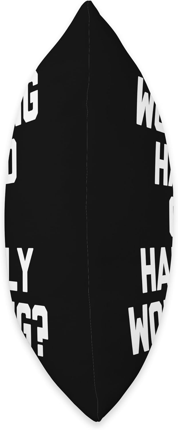 Funny Boss Shirt & Funny Boss T-Shirts Hard Or Hardly Working T-Shirt Funny boss Manager Throw Pillow, 18x18, Multicolor