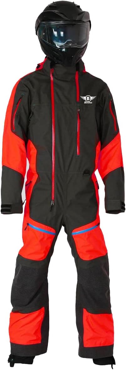 Buchii T2 One Piece - Mono SnowSuit Snowmobile Waterproof Windproof Jumpsuit Snowboard Snowsuit Winter Outdoor Sports
