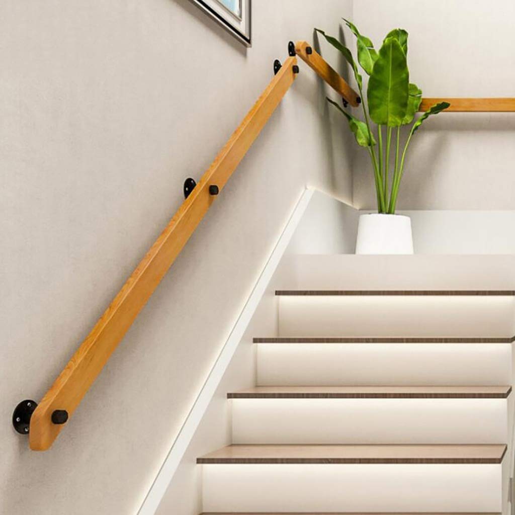 Main Courante en Bois Kit Complet 1ft-20ft pour Escalier de Loft