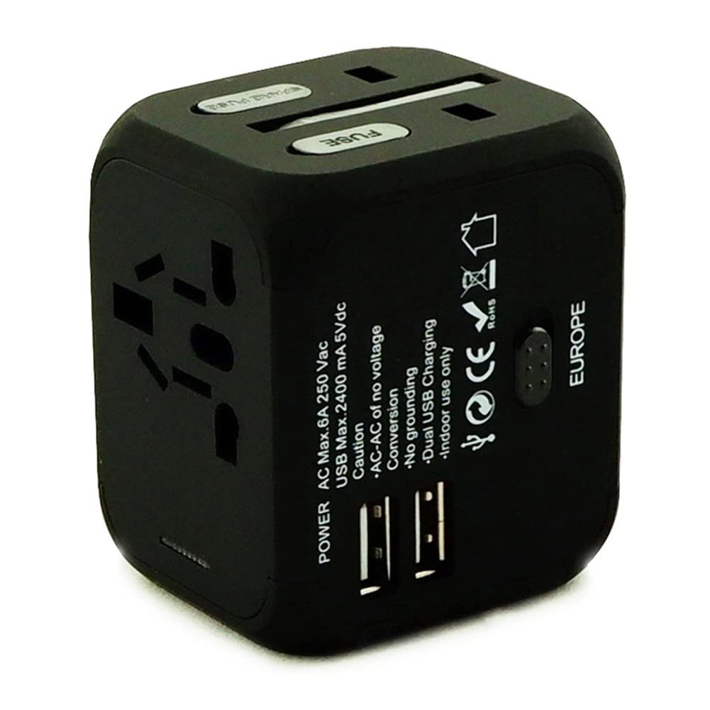 International Plug Converter, Adaptador Universal Mundial, Travel portátil Toma de conversión de Carga Internacional (Color : B, tamaño : 5.4 * 6.5 * 5.6cm)