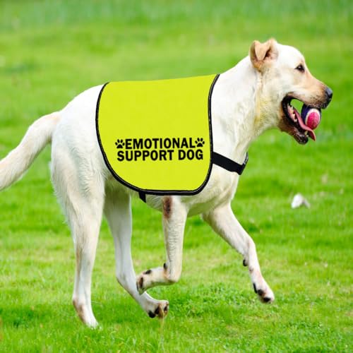 Hundeweste mit emotionaler Unterstützung, ESA-Service, Hunde, Spazierengehen, Slogan, Warnweste (Emotional Large)