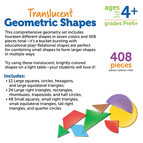 Formes géométriques 2D Learning Resources pour surmonter les difficultés en géométrie dès 4 ans - 6