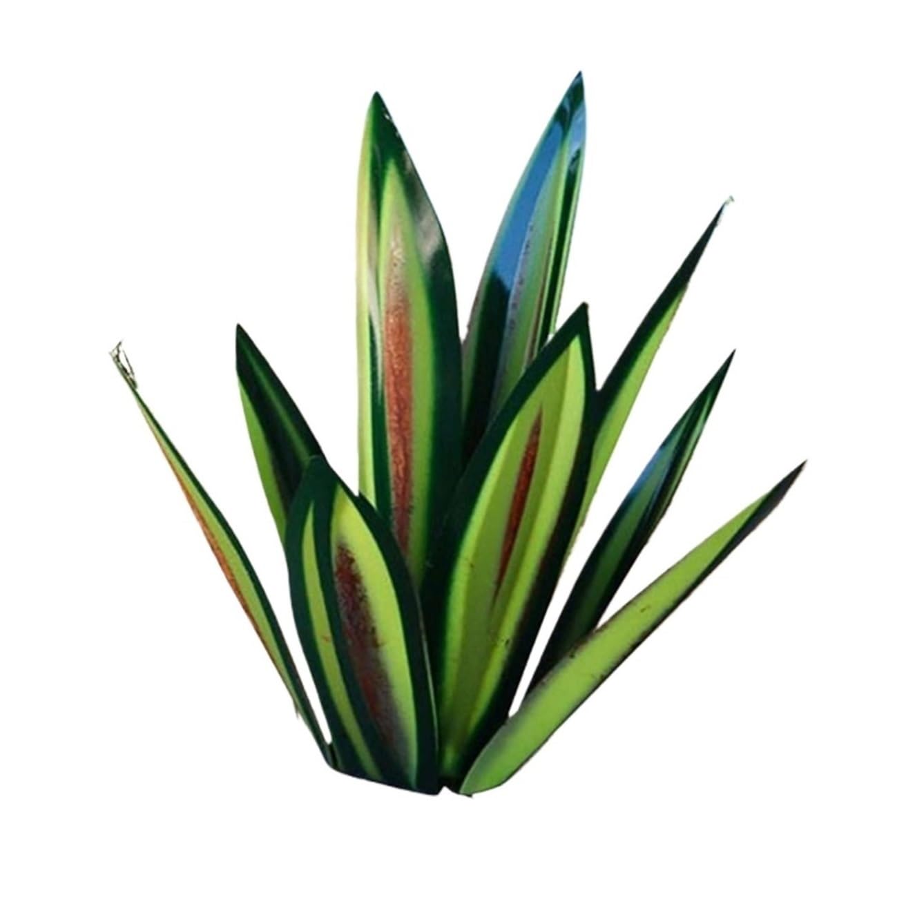 ZFIHAV 1pcs Tequila Rustic Sculpture, DIY Hand Painted Metal Agave Plants,Outdoor Garden Lawn Ornaments for Garden
