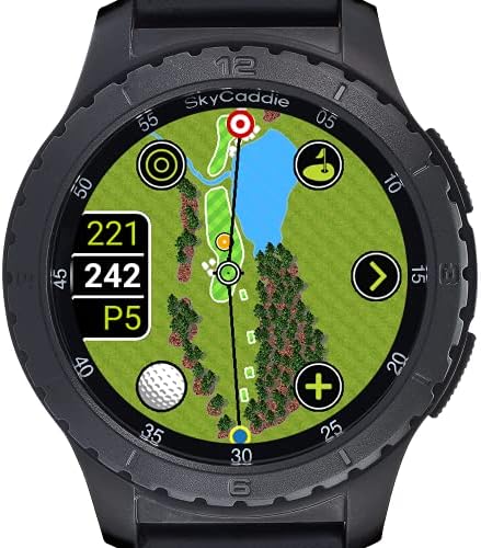 SkyCaddie LX5, GPS Golf Watch with Touchscreen Display and HD Color CourseView Maps, Black, Small