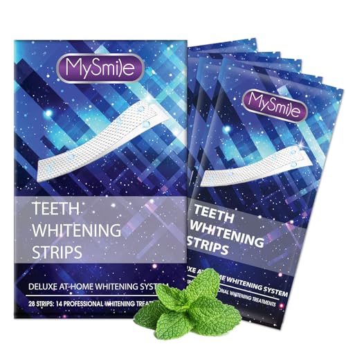 Higiene Bucal Y Dental, Drugstore MySmile Tiras blanqueadoras de dientes, 28 unidades Tiras Blanqueadoras Dentales, 14 juegos no sensible blanqueador dental, Esmalte seguro, Resultado Exprés De...