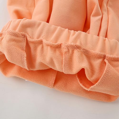 Image of HILEELANG Toddler Girl Summer Short Outfit Sets Cotton Short Sleeve Tops Tees Shorts Clothing Sets