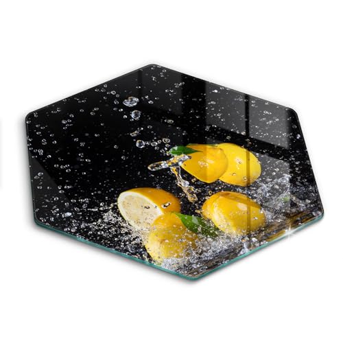 Protection Plaque Induction Résistance Maximale Wallfluent 40cm Forme Hectagonale Citron