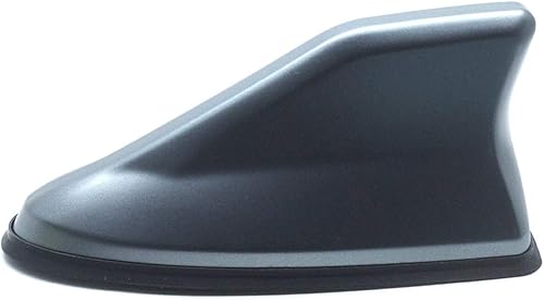 Miniatura 3 de Shark Fin - Cubierta de antena de repuesto para techo de automóvil, tapa de antena ABS con base adhesiva, cubierta decorativa para antena, gris