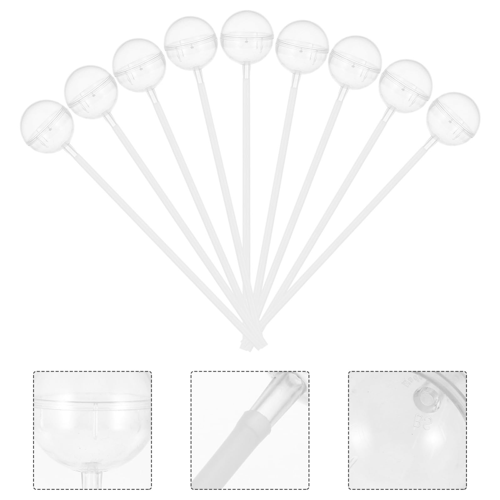 LIFKOME 100 Pezzi Supporti Plastica per Bouquet di Cioccolato Base Fissa Resistente per Decorazioni Caramelle e Dolci Accessori Matrimonio Segnaposto Moderno