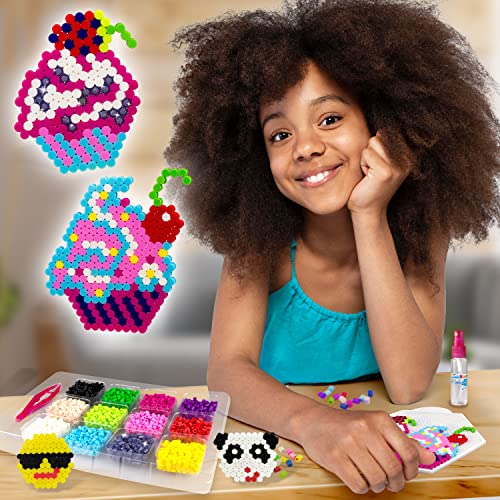 Craze Splash Beadys Perlas de agua para niñas, kit paquete de recambio colores 2000 unidades, hazlo tu mismo, Cuentas de agua sin plancha, Refill cuentas para pegar, 59440