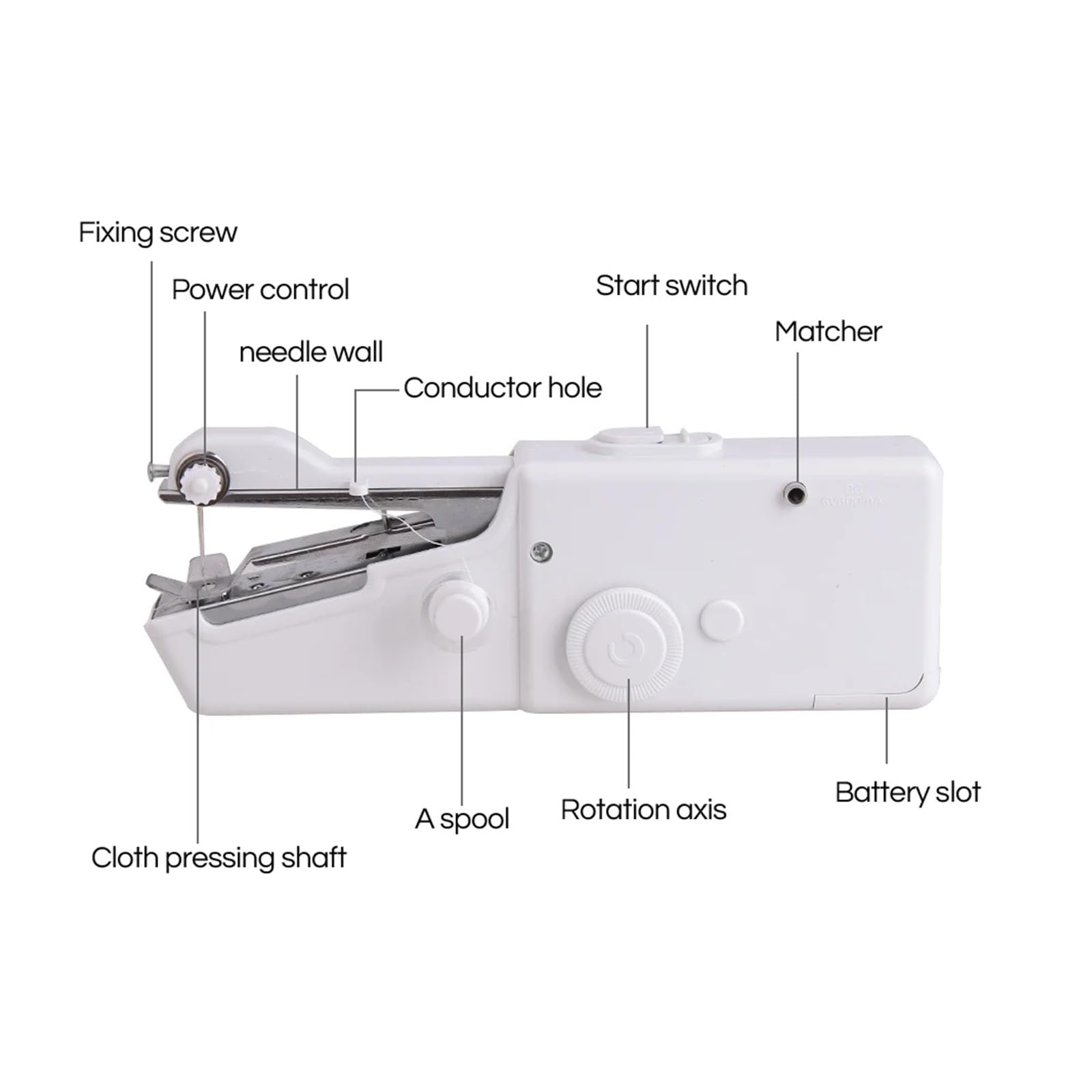 Mini máquina de Coser portátil para el hogar, Puntada rápida, Costura, Bordado, inalámbrica, para Ropa y Telas, electrónica, fácil de Usar.,Machines Sewing Kit