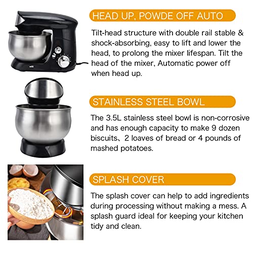 Küchenmaschine, Teigmixer EU Stecker 220V Elektrisch für Ei für Küche für Milchschaum – Bild 3