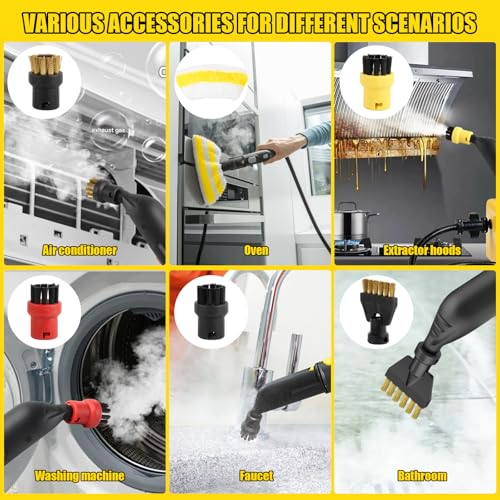 Kit Accessoires Kärcher EasyFix SC3 SC4 SC5 avec chiffons microfibre et brosses sols - 7