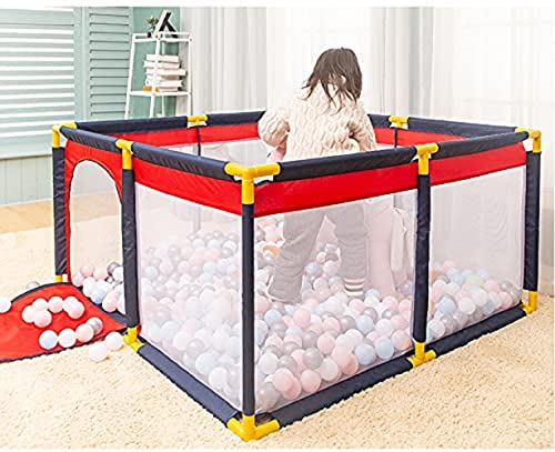 Image of BabyGo Jumbo Size Fence Ball Pool for Kids | Multicolor Indoor & Outdoor Play Area with Safety Fence (101 x 101 x 64 cm) | Durable Theme Ball Pit for Toddlers & Children (Balls Not Included)