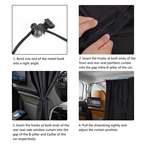 Tende di Separazione Auto Parasole 140 X 80 Cm