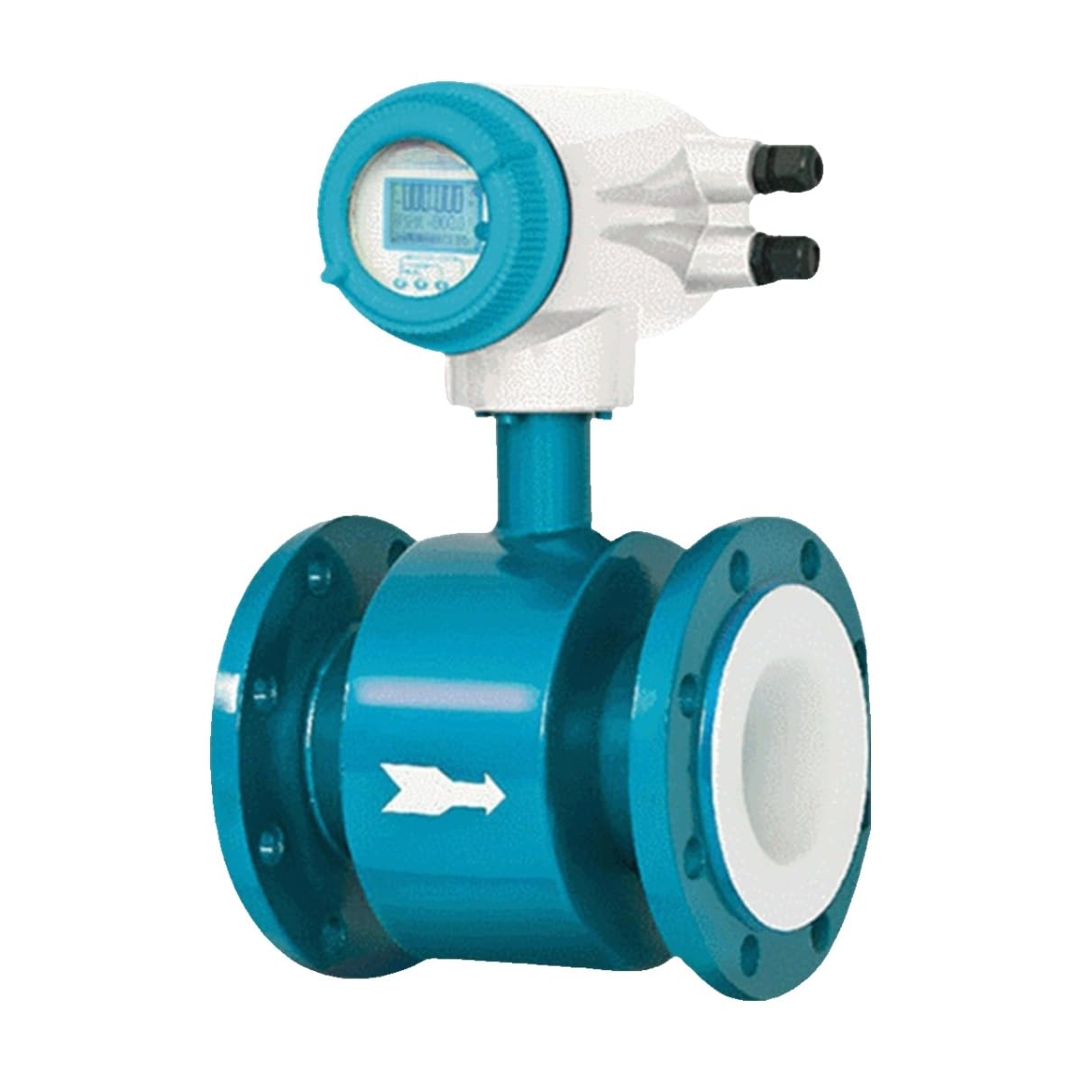 Medidor de flujo electromagnético medidor agua sensor líquido(DN200 PTFE lining flange)