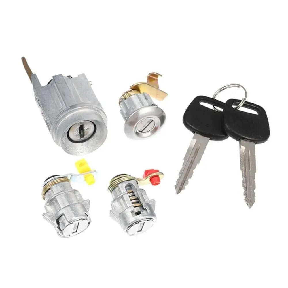 Zhjlut One Color Car Lock Cylinder 69058-60041 D2191608 69005-35130 Compatible With Toyota For Hilux For 4Runner Car Ignition Switch Lock Cylinder With 2 Keys