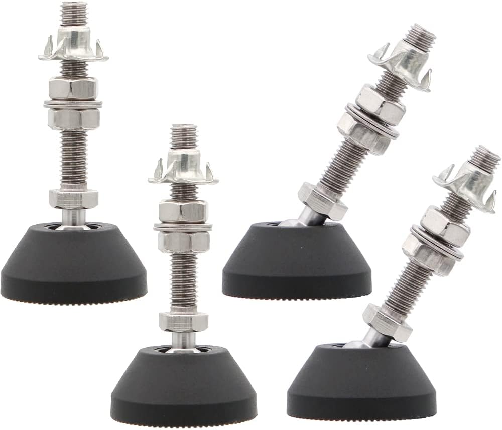 YOOBRNZ Adjustable Angle Furniture Leg, M8 Screw Heavy Duty