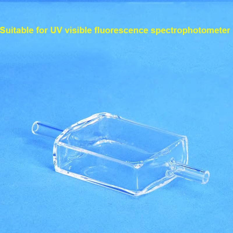 Quartz Fluorescence Flow Colorimetric Dish - 10mm/30mm Optical Path, 10.5ml Capacity, Ideal for Laboratory Use