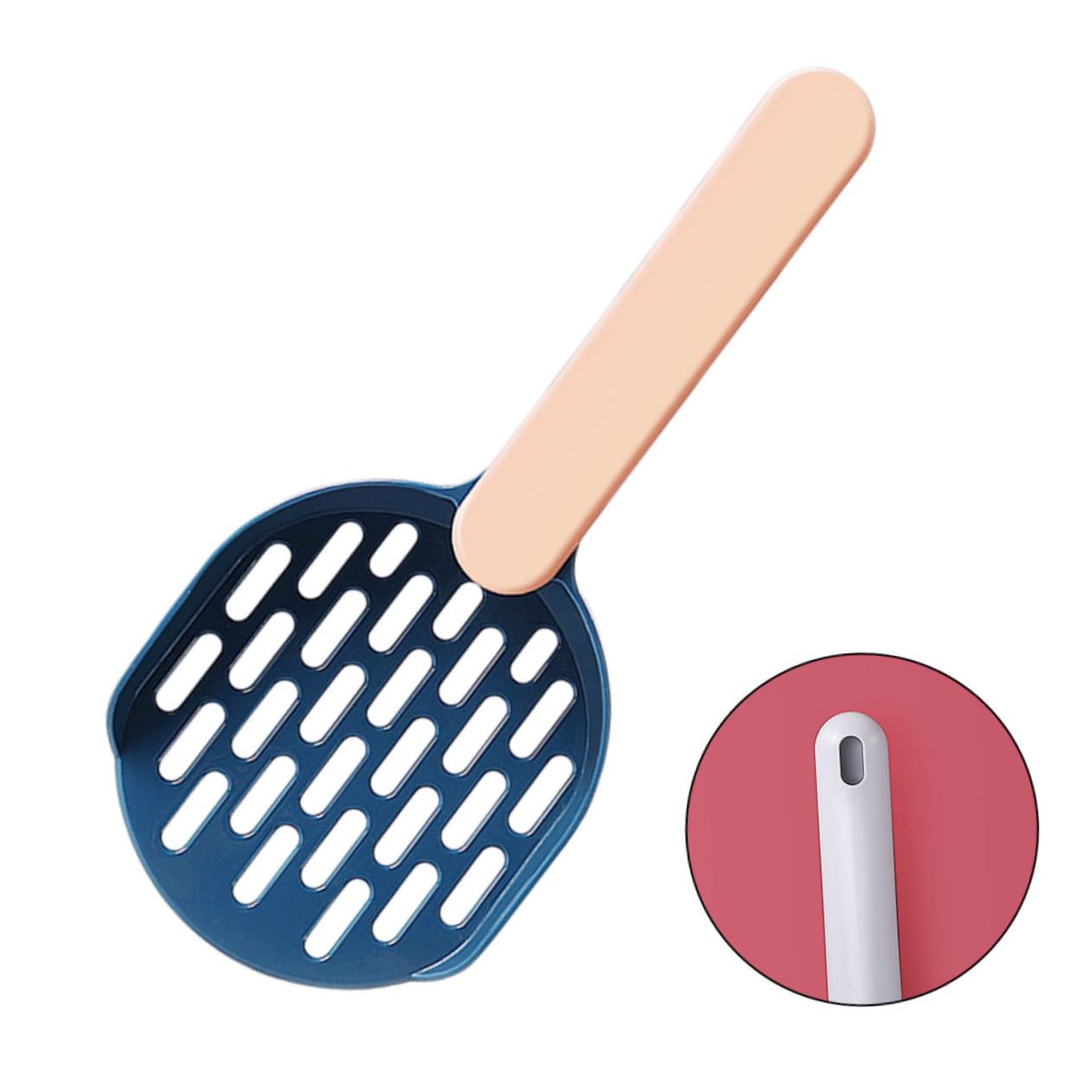 Beavorty 3 Set di Piccola Paletta per Lettiera per Gattini Paletta per Lettiera per Animali Domestici Design a Mezzo Robusto Materiale ABS/caffè Facile da Usare 2 Pezzi*3