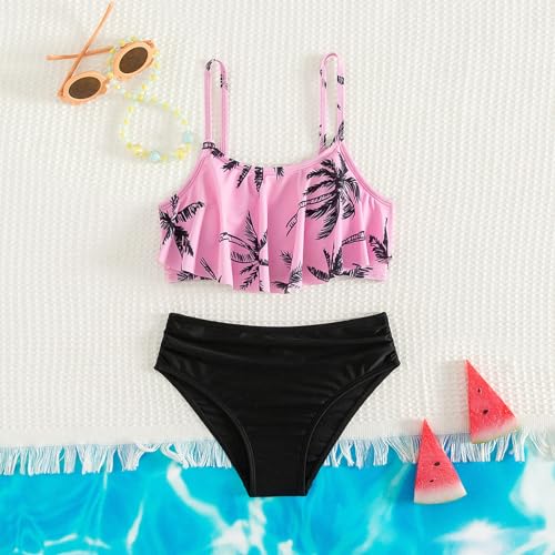 2 Piece Swimsuit for Girls Beach Bikini Bathing Suits Graphic Summer Cute Kids Teens Swimwear 8-14 Years2