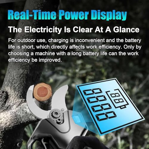 Ciseaux de taille électriques robustes coupe-bois sans balais à batterie - 5