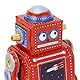 Keenso Aufziehbarer Vintage-Roboter, Retro-Klassiker, Uhrwerk, Frühlingsspielzeug für Café, Bar, Restaurant (Rot)