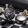 ManChDa Personalized Engraved Pocket Watch to Brother, Vintage Pocket Watches with Chain for Men #3