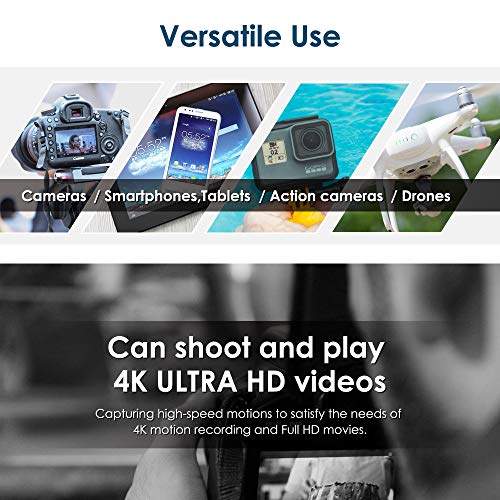 TCELL Überlegene 128 GB Micro-SD-Karte mit Adapter – MicroSDXC A1 USH-I U3 V30 100 MB/s Full HD & 4K UHD Speicherkarte… – Bild 5