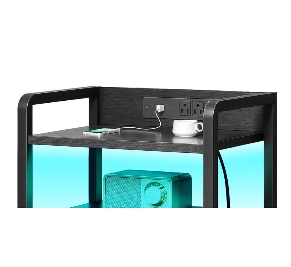 Amazon.com: Lazzanto Night Stand Bedside Charger Bedroom