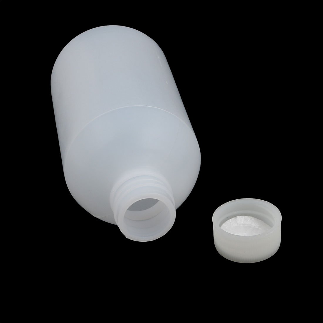 Aexit 5Pcs 100ml gauge Plastic Translucent Round Solid Powder Bottle Storage Container Jar