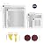 18pcs Drywall Repair Patch Kit, 2/4/6/8 Inch Aluminum Drywall Hole Patch with Scrapers & Sandpapers Dry Wall Repair Kit for Fixing Plaster Walls Tools