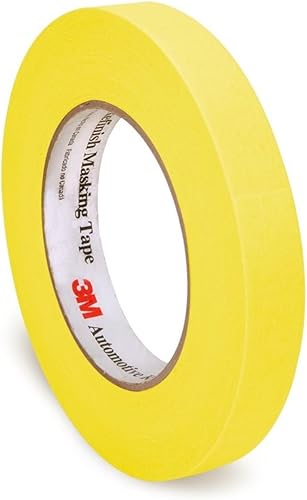 3M (MMM6652) 3M Automotive Refinsh Masking Tape, 18mm x 55m, 48 Rolls