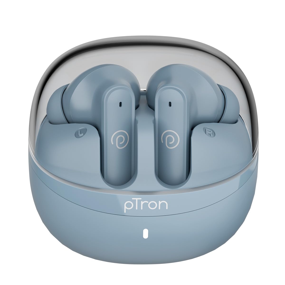 pTron Bassbuds Indie in-Ear TWS Earbuds w/ 10mm Drivers, 45Hrs Playtime, Dual HD Mic & AI-ENC Calls, Custom EQ, Mobile App, Bluetooth V5.4 Earphones, Voice Assistant, Type C Charging & IPX5 (Gray)-picture-23