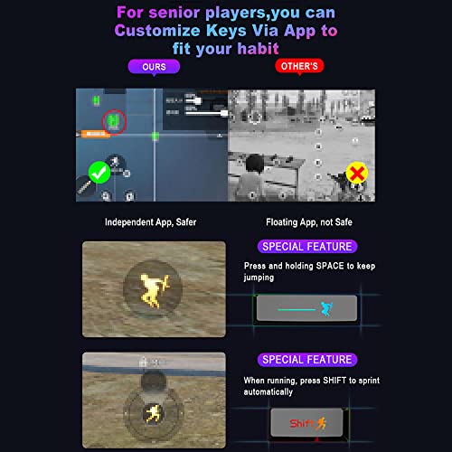 Image of M1 Pro Keyboard Mouse Converter Portable Mobile Game Usb Keyboard and Mouse Adapter BT5.0 Connection Support Android iOS System